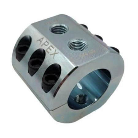 ベース tate Apex Chassis DC2.0-B Steering Stabilizer Clamp, Silver Zinc