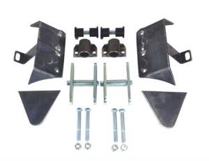 WFO Concepts - Chevy 88-98, Shackle Hanger Mount, Inside Frame, Rear of Front Axle w/ 5" Shackles