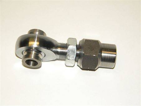 WFO Concepts - 7/8" x 3/4" LH Rod End Kit w/ Tube Insert (1" ID), Jam Nut & High Misalignment Spacers (1/2")