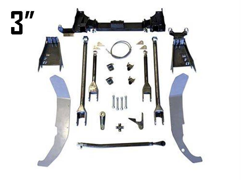 WFO Concepts - 00-10 WFO GM HD 3" SAS Kit Using Ford Super Duty Axle (Radius Arm)