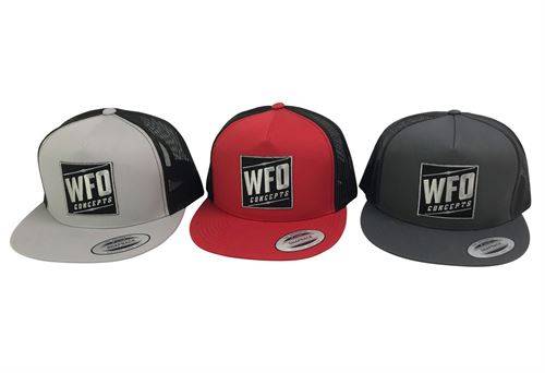 WFO Concepts - Flat Bill Trucker Hat, SILVER