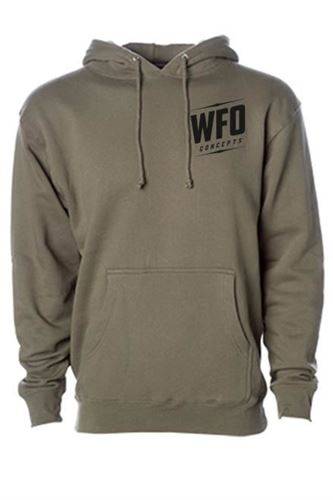 WFO Concepts - WFO High Life Army Green Pullover Sweatshirt, 2X-Large