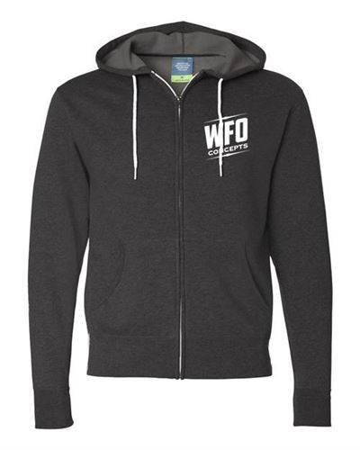 WFO Concepts - Ladies Zip Up Charcoal Heather Sweatshirt, Small
