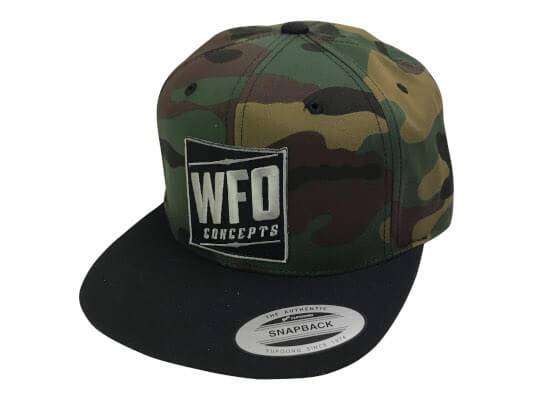 WFO Concepts - WFO Camo Hat - Camo on Top, Black Bill