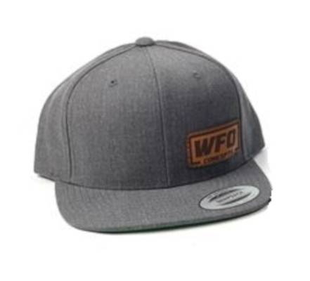 WFO Concepts - WFO Snapback Hat With Leather Rectangle Logo, Gray