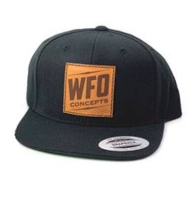 WFO Concepts - Leather High Life Snapback, Black