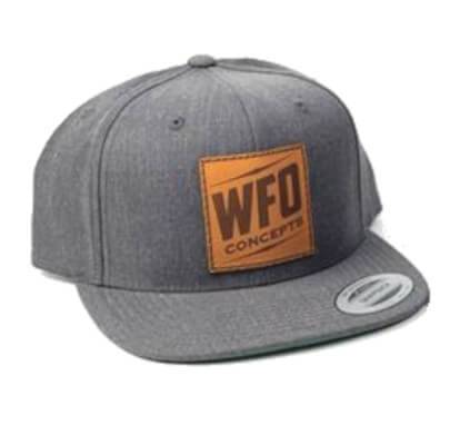 WFO Concepts - Leather High Life Snapback, Grey