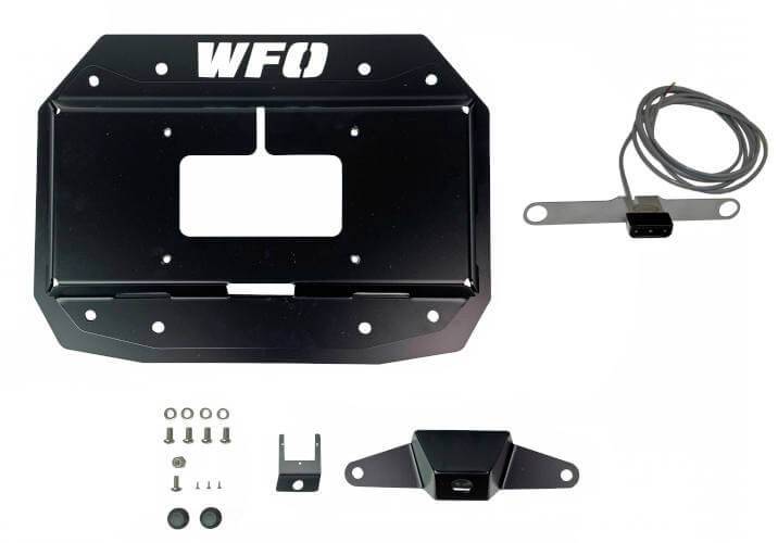 WFO Concepts - JL License Plate Mount/Spare Tire Delete with Lights