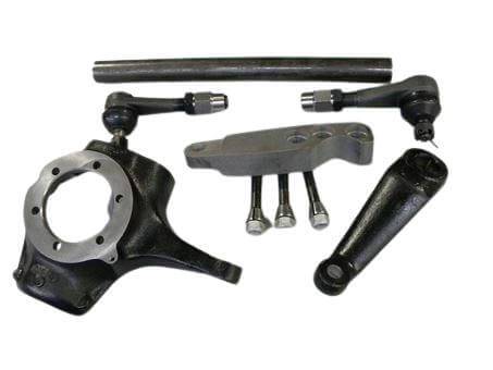 WFO Concepts - 10 Bolt Dana 44 Cross-Over Steering Kit, Fullsize, Straight Draglink With MOOG Ball Joints and Spindle Studs/Nuts Installed