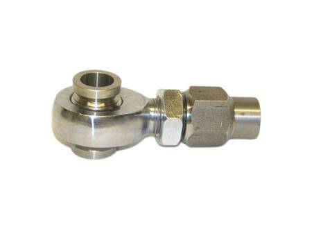 WFO Concepts - 7/8" x 7/8" RH Rod End Kit w/ Tube Insert (1" ID), Jam Nut & 5/8" High Missalignment