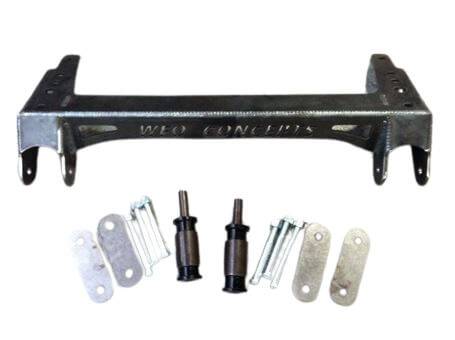 WFO Concepts - Jeep CJ Shackle Reversal Kit 4" Shackles Without Steering Box Mount