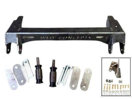 WFO Concepts - Jeep CJ Shackle Reversal Kits 4" Shackles Includes Steering Box Mount