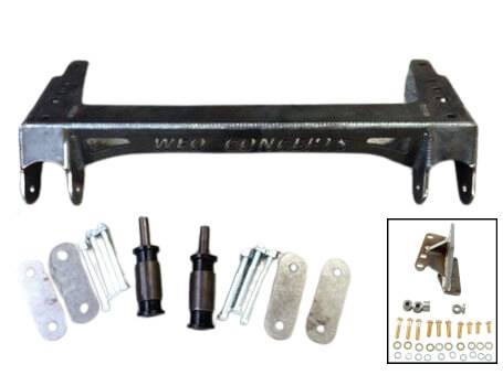 WFO Concepts - Jeep CJ Shackle Reversal Kit 6" Shackles Includes Steering Box Mount