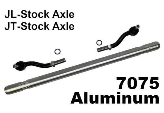 WFO Concepts - WFO Heavy Duty 2” 7075 Aluminum Tie Rod for Jeep JL/JT with Stock Front Axles