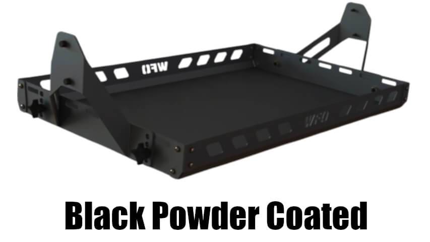 WFO Concepts - 2018+ Jeep JL 2 Door - Roll Cage Cargo Basket - Aluminum - Black