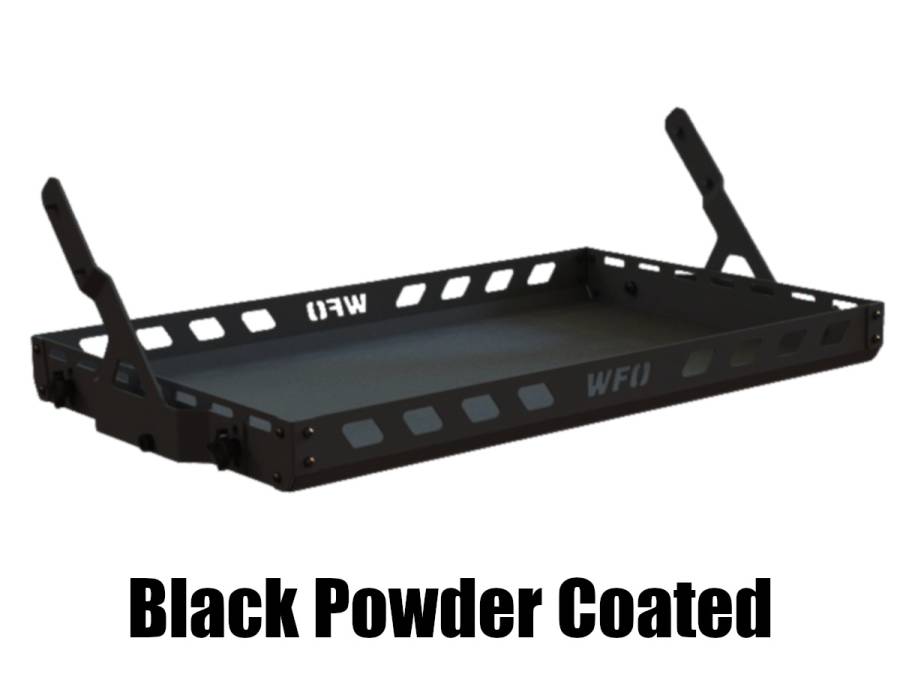 WFO Concepts - 2018+ Jeep JL 4 Door - Aluminum Roll Cage Cargo Basket - Black