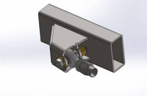 WFO Concepts - Inside Frame Link Mount, 3/4" or 7/8" Heim, 5/8" Bolt 10 Degrees  Single Link Mount 5/8 - Image 3