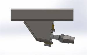 WFO Concepts - Inside Frame Link Mount, 3/4" or 7/8" Heim, 5/8" Bolt 10 Degrees  Single Link Mount 5/8 - Image 4
