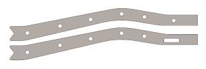 WFO Concepts - Toyota FJ-40 Front Universal Frame Plates - Image 1