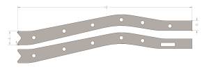 WFO Concepts - Toyota FJ-40 Front Universal Frame Plates - Image 3