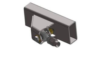 WFO Concepts - Inside Frame Link Mount, 3/4" or 7/8" Heim, 5/8" Bolt, 20 Degrees, Single Link Mount - Image 2