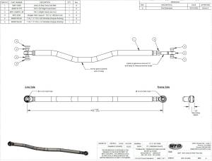 WFO Concepts - WFO 2007-2018 Jeep JK Rear Track Bar - Image 5