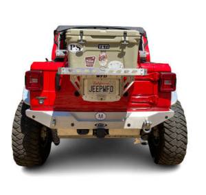 WFO Concepts - 2018+ Jeep JL Tailgate Ice Chest Rack With License Plate Mount - Image 3