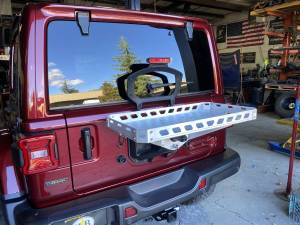 WFO Concepts - 2007-2018 Jeep JK & 2018+ Jeep JL Spare Tire Ice Chest Rack - Image 2