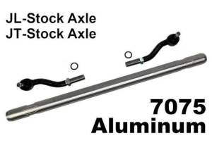 WFO Concepts - WFO Heavy Duty 2” 7075 Aluminum Tie Rod for Jeep JL/JT with Stock Front Axles - Image 1