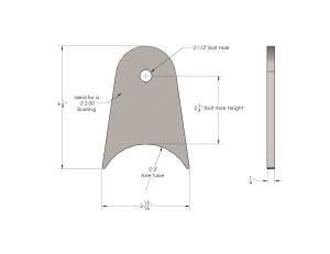 WFO Concepts - Axle Link Tab for 2" Bushing - Image 2