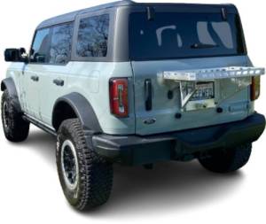 WFO Concepts - 2021+ Ford Bronco Tailgate Ice Chest Rack With License Plate Mount - Image 1