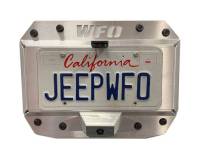 Copy of Jeep JL Aluminum License Plate Mount-Spare Tire Delete - With and Without Lights