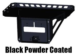 WFO Concepts - 2021+ Ford Bronco Tailgate Ice Chest Rack With License Plate Mount And Light Kit - Black - Image 1