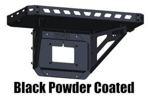 WFO Concepts - Jeep JK Tailgate Ice Chest Rack With License Plate Mount And Light Kit - Black - Image 1