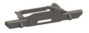 WFO Concepts - CJ Front Bumper, Fits Warn 8274 Winch, Unwelded - Image 1