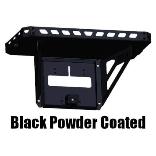 Ford Bronco Tailgate Ice Chest Rack With License Plate Mount - Black ...