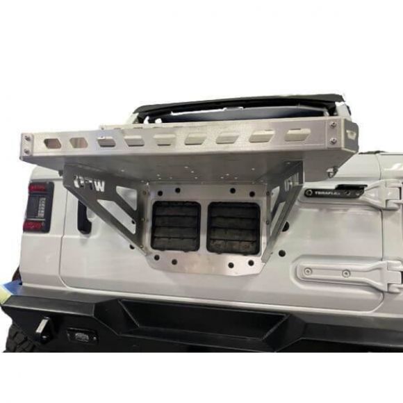 2018+ Jeep JL Tailgate Ice Chest Rack - Black | WFOConcepts.com