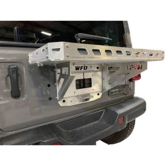 2018+ Jeep JL Tailgate Ice Chest Rack With License Plate Mount