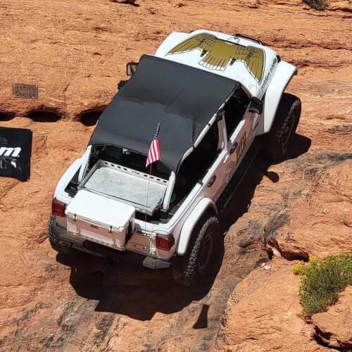 2018+ Jeep JL Tailgate Ice Chest Rack With License Plate Mount 2018+ Jeep JL Tailgate Ice Chest Rack With License Plate Mount